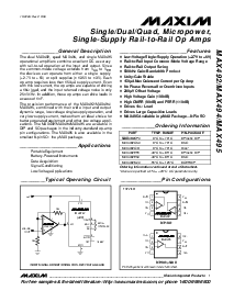 浏览型号MAX492CPA的Datasheet PDF文件第1页