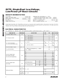 浏览型号MAX6390XS29D4-T的Datasheet PDF文件第2页