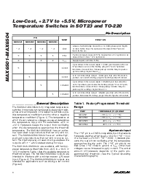 浏览型号MAX6501UKP115-T的Datasheet PDF文件第4页