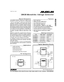 浏览型号MAX660CSA的Datasheet PDF文件第1页