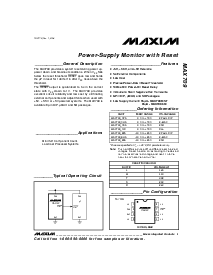 浏览型号MAX709的Datasheet PDF文件第1页