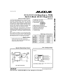 浏览型号MAX727ECK的Datasheet PDF文件第1页