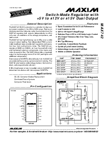 浏览型号MAX742CWP的Datasheet PDF文件第1页