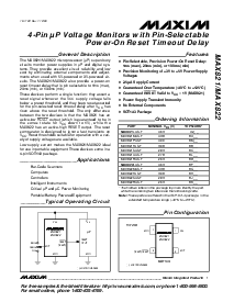 浏览型号MAX821TUS-T的Datasheet PDF文件第1页