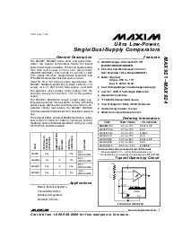 浏览型号MAX922EPA的Datasheet PDF文件第1页