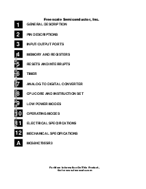 浏览型号MC68HC705SR3的Datasheet PDF文件第4页