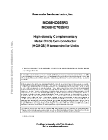 浏览型号MC68HC705SR3的Datasheet PDF文件第5页