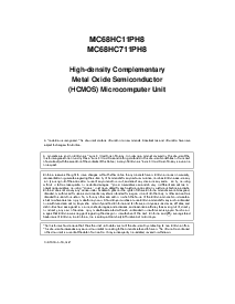 浏览型号MC68HC11PH8的Datasheet PDF文件第5页