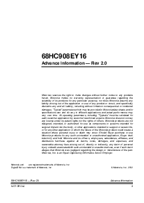浏览型号MC68HC908EY16MFA的Datasheet PDF文件第3页