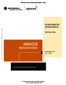 浏览型号MC68HC908GP32CB的Datasheet PDF文件第1页