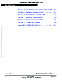 浏览型号MC68HC908GP32CB的Datasheet PDF文件第6页