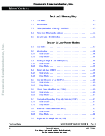 浏览型号MC68HC908GP32CB的Datasheet PDF文件第8页