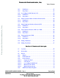 浏览型号MC68HC908GP32CB的Datasheet PDF文件第9页