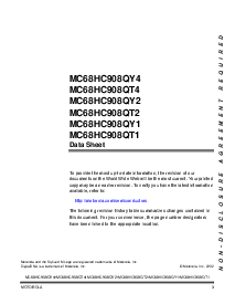 浏览型号MC68HC908QY4的Datasheet PDF文件第3页