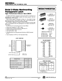 浏览型号MC74HC573ADT的Datasheet PDF文件第1页