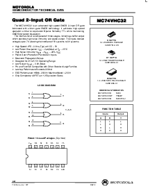 浏览型号MC74VHC32D的Datasheet PDF文件第1页