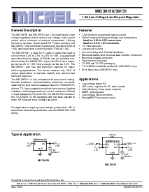 浏览型号MIC39151-2.5BU的Datasheet PDF文件第1页