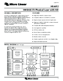 浏览型号ML6692CQ的Datasheet PDF文件第1页