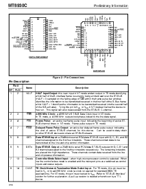 浏览型号MT8930CP的Datasheet PDF文件第2页