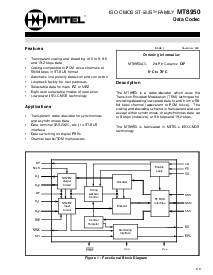 浏览型号MT8950AC的Datasheet PDF文件第1页