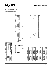 浏览型号MX23L8100TI-10的Datasheet PDF文件第5页