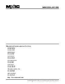 浏览型号MX23L8100TI-10的Datasheet PDF文件第9页