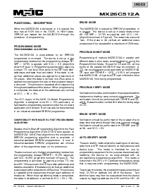 浏览型号MX26C512ATC-12的Datasheet PDF文件第2页