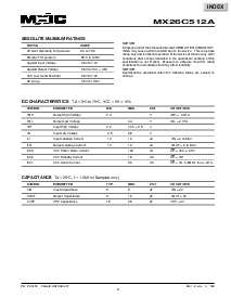 浏览型号MX26C512ATC-12的Datasheet PDF文件第8页