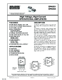 浏览型号OPA551的Datasheet PDF文件第1页