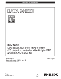 浏览型号P87LPC767FD的Datasheet PDF文件第1页