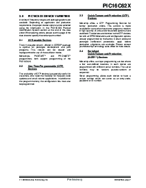 浏览型号PIC16LCR620A-20E/JW的Datasheet PDF文件第7页