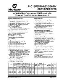 浏览型号PIC18F6620的Datasheet PDF文件第3页