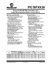 浏览型号PIC18FXX39T的Datasheet PDF文件第3页