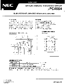 浏览型号UPC4064G2的Datasheet PDF文件第1页