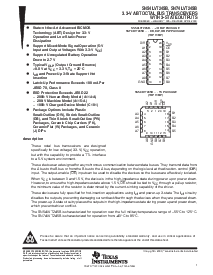 浏览型号SN74LVT245BPW的Datasheet PDF文件第1页