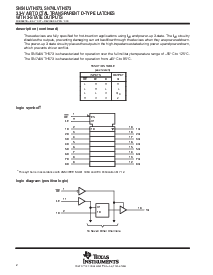 浏览型号SN74LVTH573NSR的Datasheet PDF文件第2页