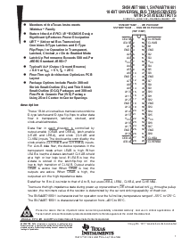 浏览型号SN74ABT16601DGG的Datasheet PDF文件第1页