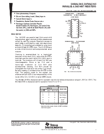 浏览型号SN74ALS165DR的Datasheet PDF文件第1页