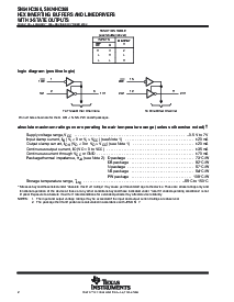 浏览型号SN74HC368DBR的Datasheet PDF文件第2页