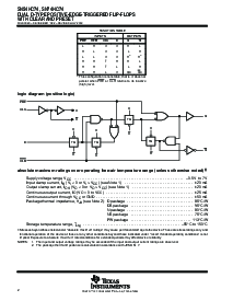 浏览型号SN74HC74NSR的Datasheet PDF文件第2页