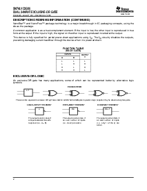 浏览型号SN74LVC2G86YZAR的Datasheet PDF文件第2页