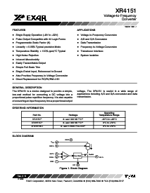 浏览型号XR4151CP的Datasheet PDF文件第1页