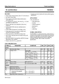 浏览型号TDA8002AT/3/C2的Datasheet PDF文件第2页