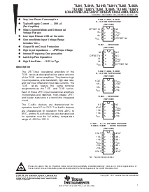 浏览型号TL061ID的Datasheet PDF文件第1页