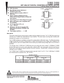 浏览型号TLC0832IP的Datasheet PDF文件第1页