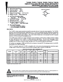 浏览型号TLV2372的Datasheet PDF文件第1页