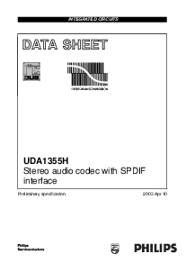 浏览型号UDA1355H的Datasheet PDF文件第1页