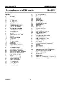 浏览型号UDA1355H的Datasheet PDF文件第2页