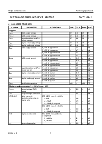 浏览型号UDA1355H的Datasheet PDF文件第5页