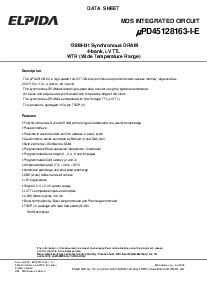 浏览型号UPD45128163-I-E的Datasheet PDF文件第1页